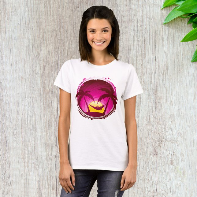 T-shirt Une Femme Dans Un Hamac (Créateur téléchargé)