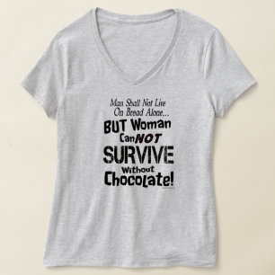 T-shirt Une Femme Drôle Ne Peut Survivre Sans Chemise Choc