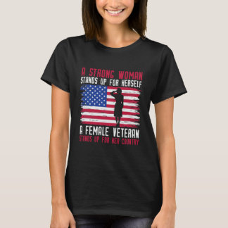 T-shirt Une Femme Forte Se Lève