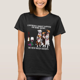 T-shirt Une Femme Ne Peut Pas Sur Le Vin Seul A Besoin De