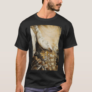 T-shirt Une Femme Portant Des Perles Peinture Renaissance