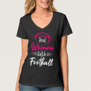 T-shirt Une Femme Regarder Football Lineman Tacker América