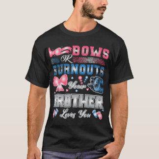 T-shirt Une Fête De Révélation De Genre Bows Ou Burnouts V