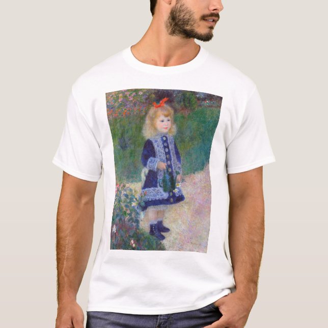T-shirt Une fille avec une canne d'arrosage, Renoir (Devant)