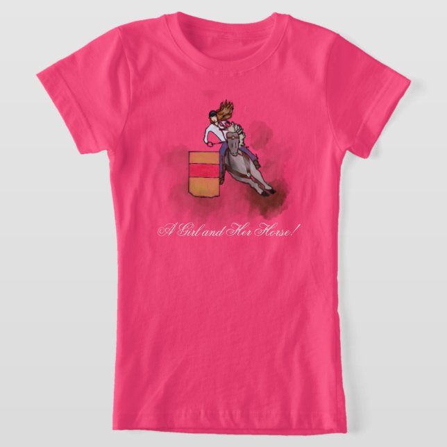 T-Shirt Une fille et son cheval ! (Poser)