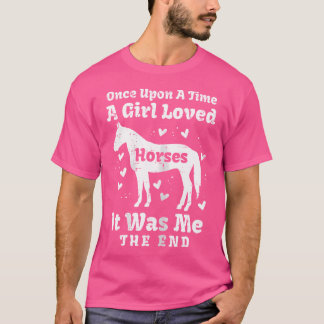 T-shirt Une Fille Loved Horses Équitation équitation équit