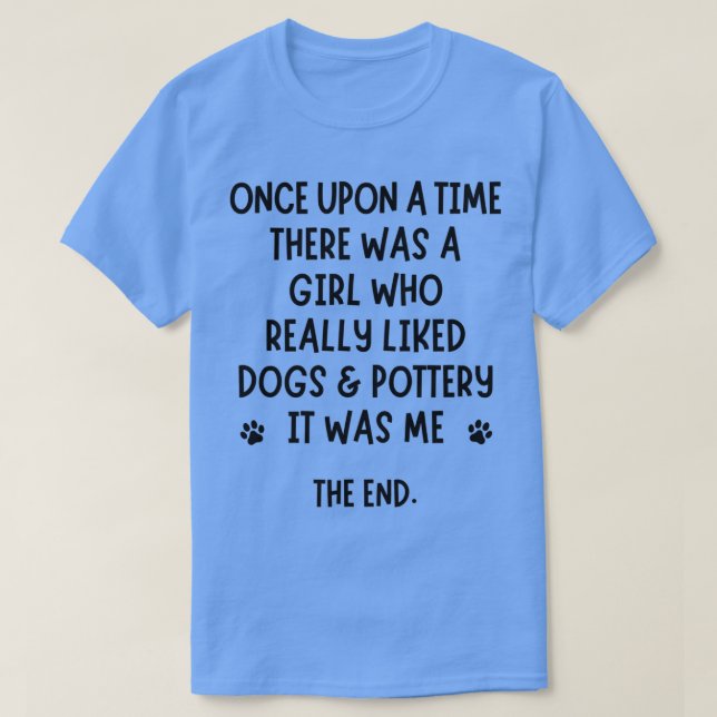 T-shirt Une fille qui aimait vraiment les chiens amp poter (Design devant)