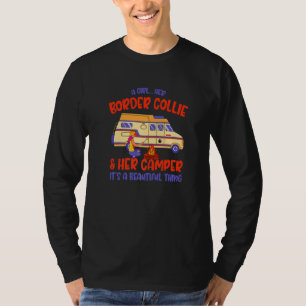 T-shirt Une fille, son border collie et son mouton de camp