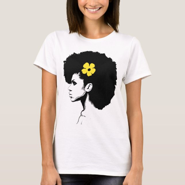 T-shirt Une Fleur Jaune (Devant)