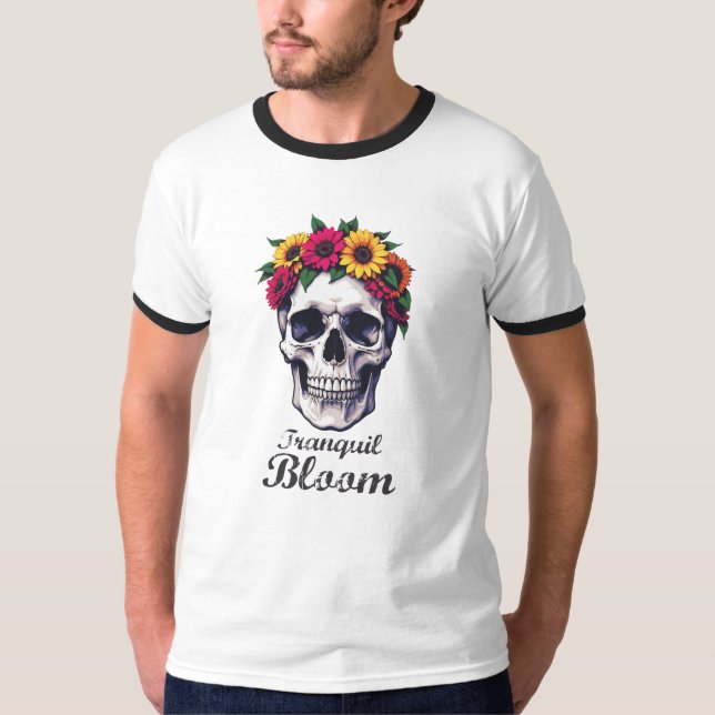 T-shirt Une floraison paisible (Devant)