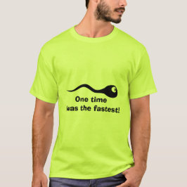 T-shirt Une fois, j'étais la chemise de sperme la plus rap