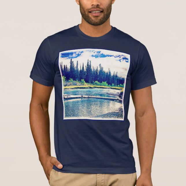 T-shirt Une Forêt Sauvage Canadienne Majestueuse. Commande (Devant)