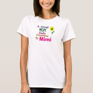 T-shirt Une Grande Maman Est Promue À Mimi Grand-Mère T-sh