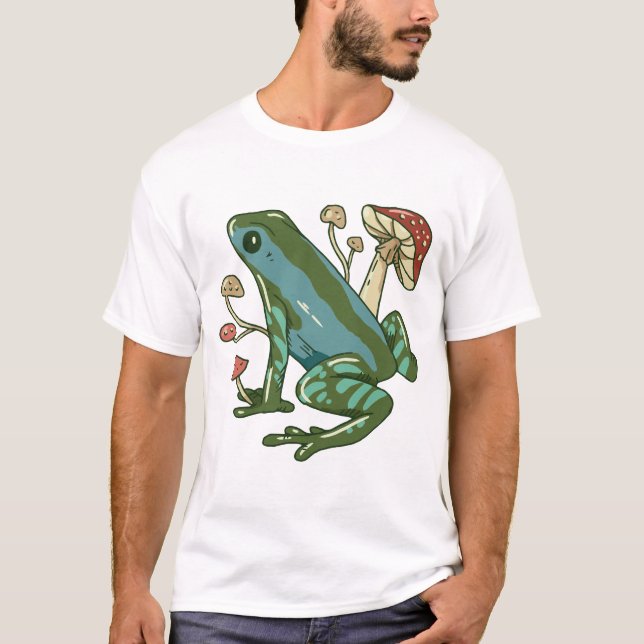 T-shirt Une Grenouille Aux Champignons (Devant)