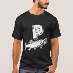 T-shirt Une illustration de la lettre P représentant le br