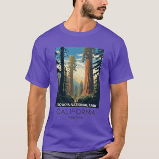 T-shirt Une illustration de voyage vintage du parc nationa