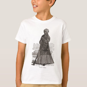 T-shirt Une image de gravure sur bois de Harriet Tubman,