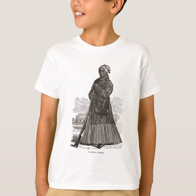 T-shirt Une image de gravure sur bois de Harriet Tubman, (Devant)