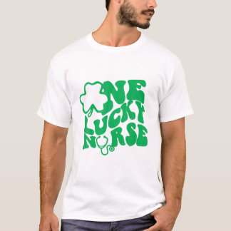 T-shirt Une infirmière chanceuse Scrub RN ICU ER Jour de l