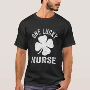 T-shirt Une infirmière chanceuse Vintage St Patrick
