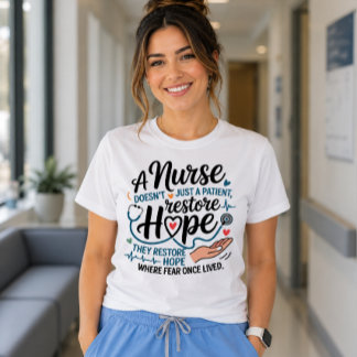 T-shirt Une infirmière ne se contente pas de rétablir un p