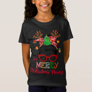 T-Shirt Une infirmière pédiatrique joyeuse Pajama Noël Noë