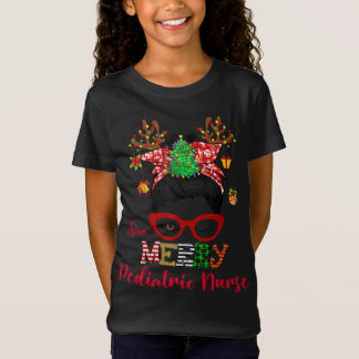 T-Shirt Une infirmière pédiatrique joyeuse Pajama Noël Noë