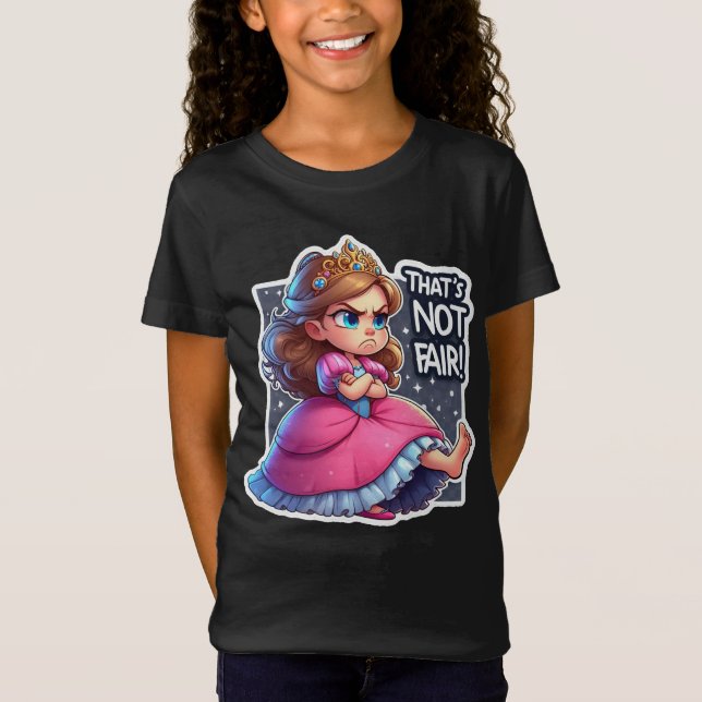T-Shirt Une jeune princesse maussade (Devant)