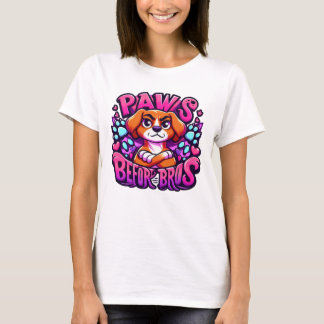 T-shirt Une jolie illustration pour chien promouvant l'amo