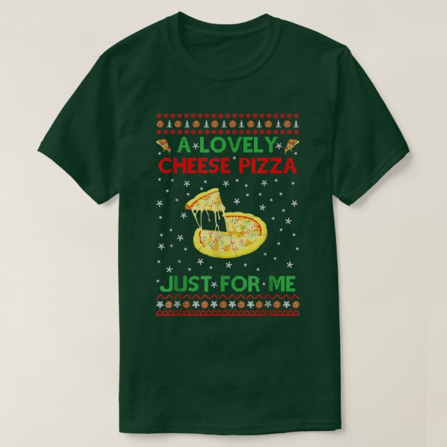 T-shirt Une jolie pizza au fromage seule amusante Kevin X- (Design devant)