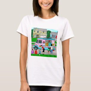 T-shirt Une journée d'été chaude   Une illustration fantai