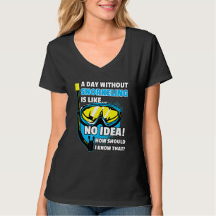 T-shirt Une Journée Sans Tuba Dit Diver Snorkeling