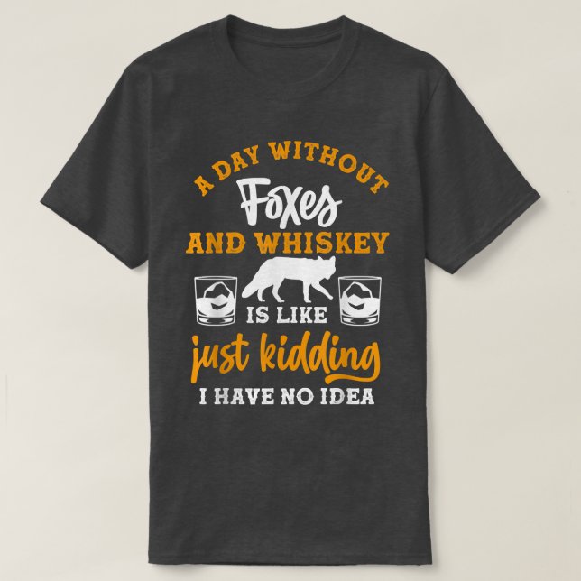 T-shirt Une journée sans whisky et ennemis (Design devant)