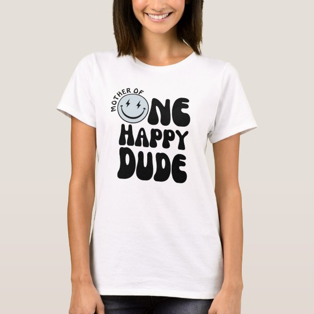 T-shirt Une joyeuse chemise de mère d'anniversaire (Devant)