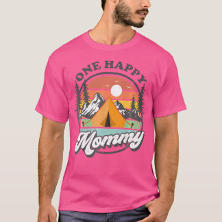 T-shirt Une joyeuse maman Happy Camper 1E Anniversaire Cam