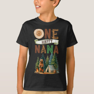 T-shirt Une joyeuse Nana campeuse premier anniversaire our