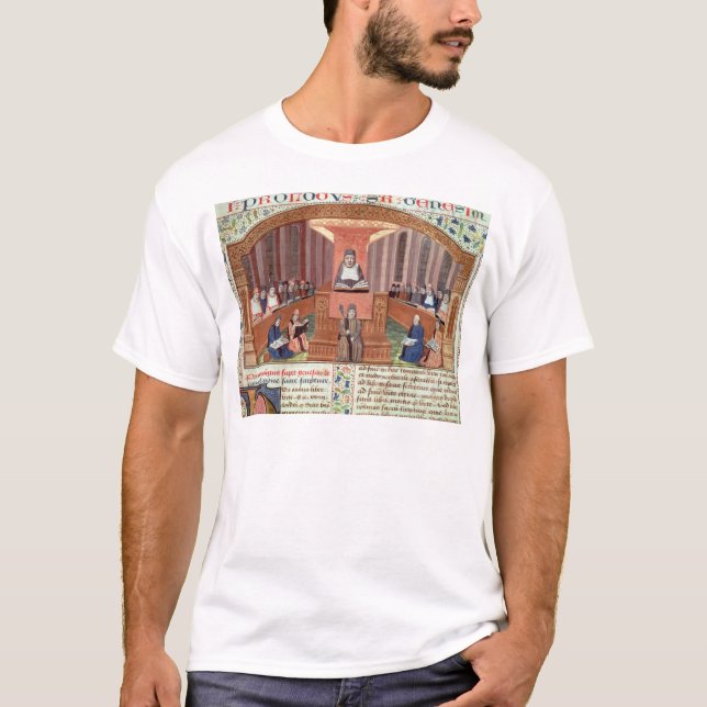 T-shirt Une leçon en théologie chez le Sorbonne (Devant)