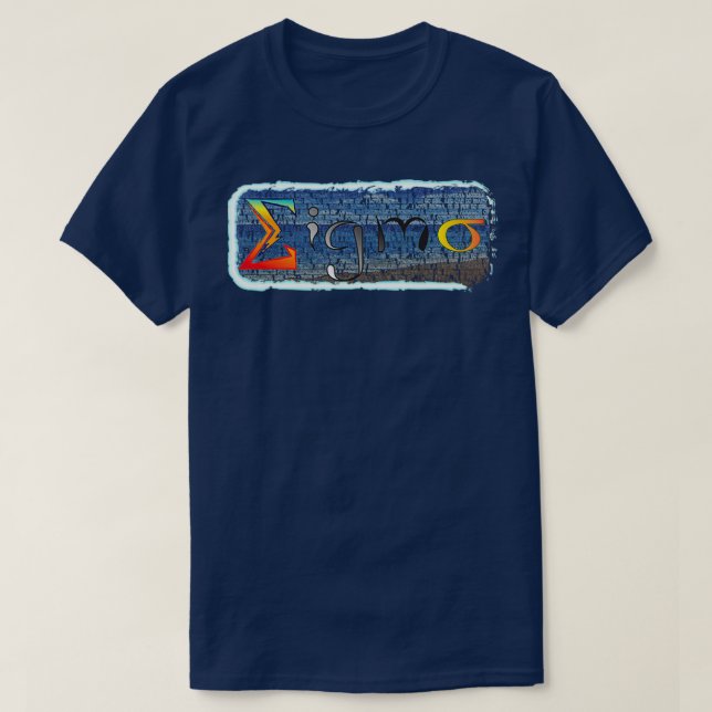 T-shirt Une lettre grecque essentielle dans les maths pure (Design devant)