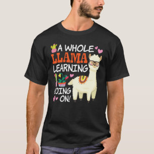 T-shirt Une Llama entière Apprentissage sur 100 Jours D'Éc