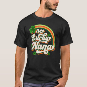 T-shirt Une Lucky Nana Funny Irish C St Patrick's Day Vint