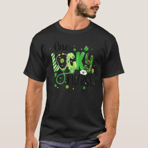 T-shirt Une Lucky Nurse Life Leopard Shamrocks irlandais S