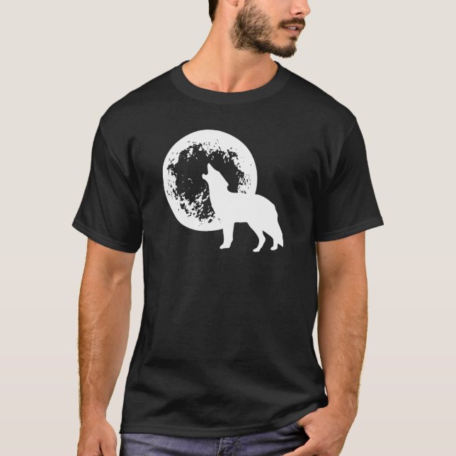 T-shirt Une lune de loup (Devant)