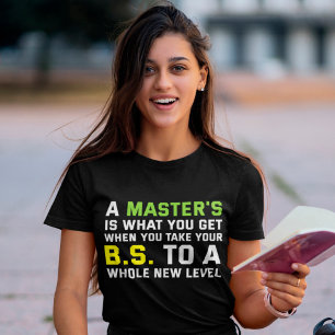 T-shirt Une Maîtrise Diplômée Pour Funny Party Grad