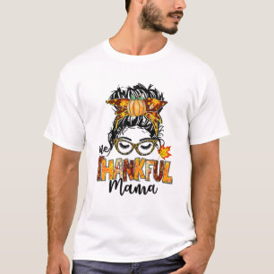 T-shirt Une Mama Gentil Drôle Mâle Mâle Bun Automne Que