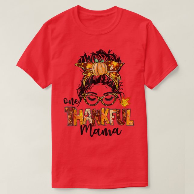 T-shirt Une Mama Gentil Drôle Mâle Mâle Bun Automne Que (Design devant)