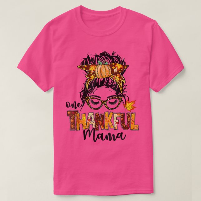 T-shirt Une Mama Gentil Drôle Mâle Mâle Bun Automne Que (Design devant)