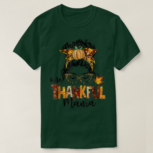 T-shirt Une Mama Gentil Drôle Mâle Mâle Bun Automne Que (Design devant)