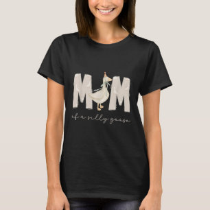 T-shirt Une maman d'oie idiote 1er premier anniversaire fa