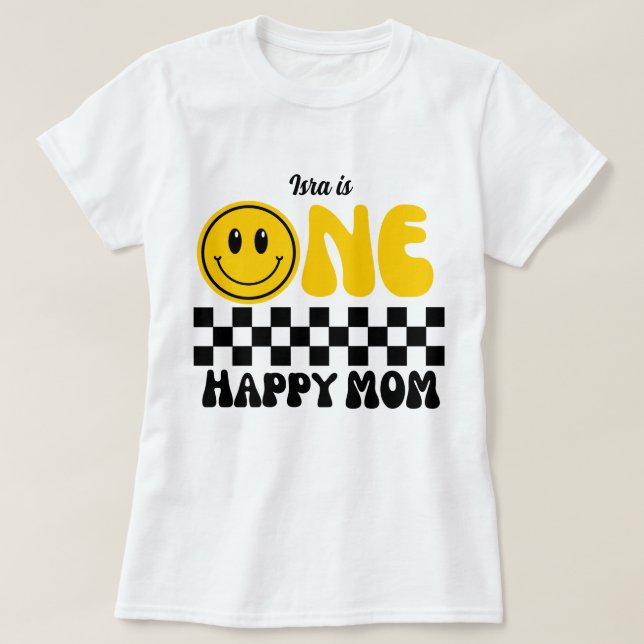 T-shirt Une Maman Heureuse, Chemises jumelles familiales (Design devant)