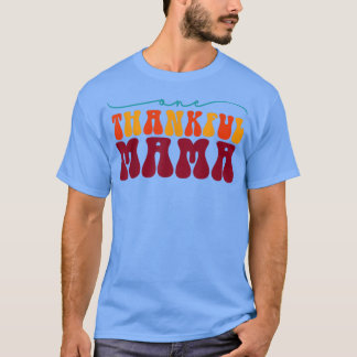 T-shirt Une maman Remerciante Happy Fall Mama Automne Than